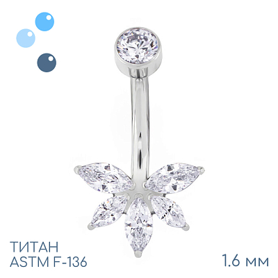 Банан Flower 1.6 мм (14 G)